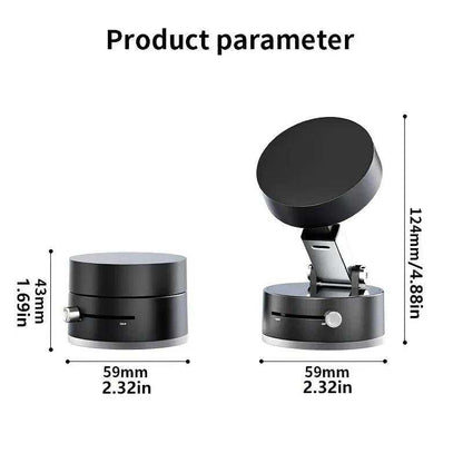 360° Rotating Magnetic Car Phone Holder – Strong Suction Dashboard Mount for All Smartphones