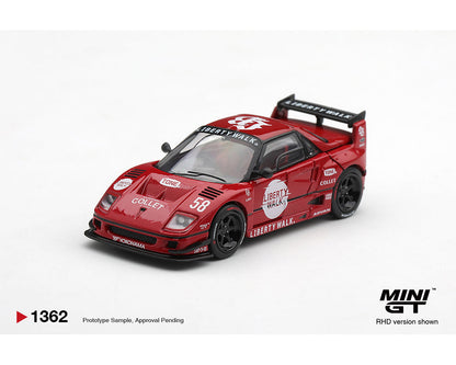 MINI GT Mazda AZ-1 Liberty Walk LB40 LB-Hinomaru - Red