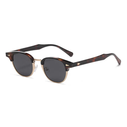 Round Sunglasses Retro Rivet Sun Glasses UV400 Unisex NEW