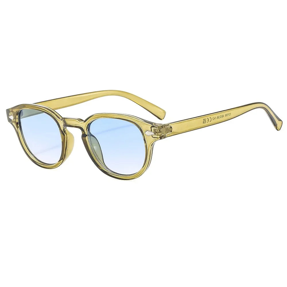Round Sunglasses Retro Rivet Sun Glasses UV400 Unisex NEW