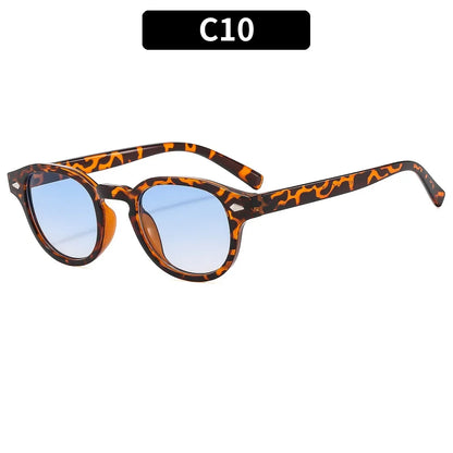 Round Sunglasses Retro Rivet Sun Glasses UV400 Unisex NEW