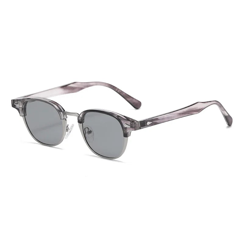 Round Sunglasses Retro Rivet Sun Glasses UV400 Unisex NEW
