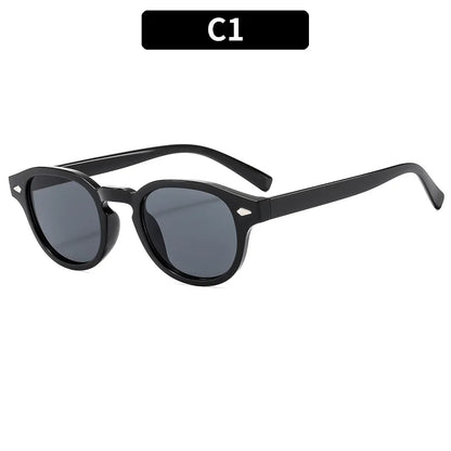 Round Sunglasses Retro Rivet Sun Glasses UV400 Unisex NEW