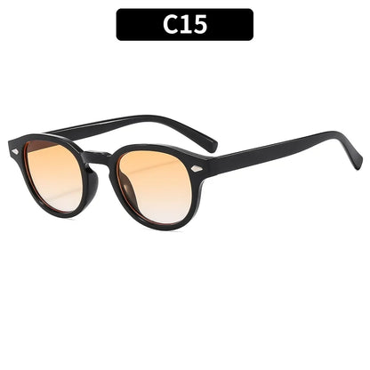 Round Sunglasses Retro Rivet Sun Glasses UV400 Unisex NEW
