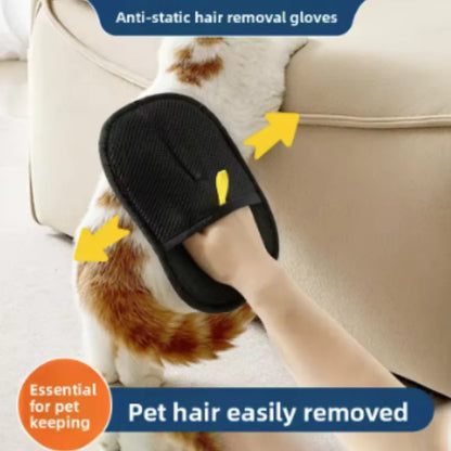 Reusable Pet Hair Removal Gloves Double Sided Beauty Gloves for Sofa Carpet Home Pet Fur Hair Removal Tool Pet Supplies