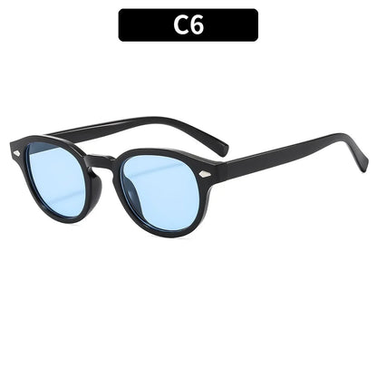 Round Sunglasses Retro Rivet Sun Glasses UV400 Unisex NEW
