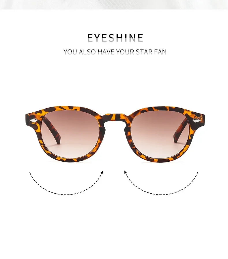 Round Sunglasses Retro Rivet Sun Glasses UV400 Unisex NEW