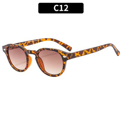 Round Sunglasses Retro Rivet Sun Glasses UV400 Unisex NEW