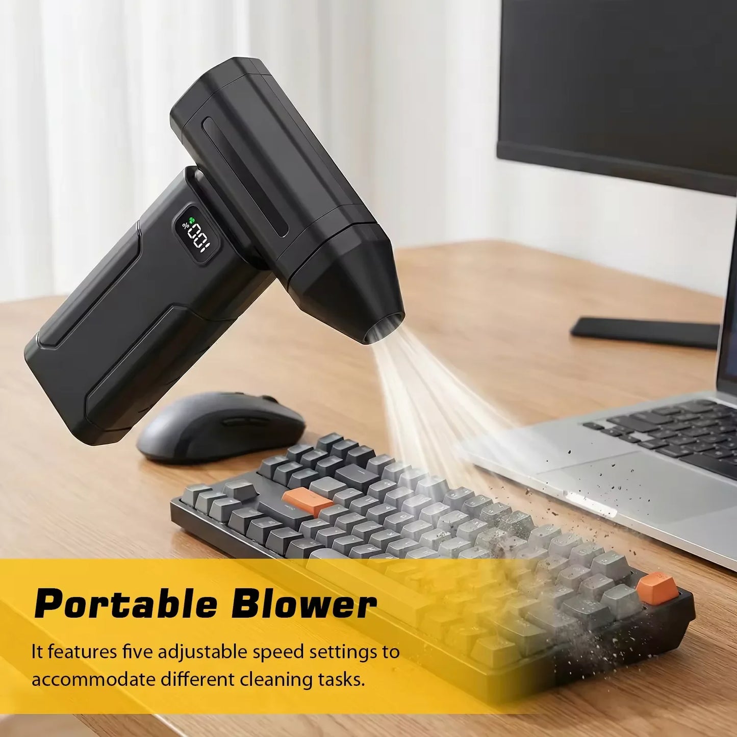 Rechargeable Air Duster – 130,000RPM Cordless Electric Blower